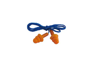 NBS3103TL Triple-Flange Corded Silicone Earplugs
