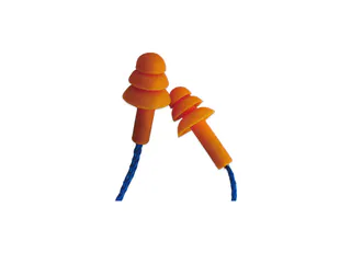 NBS3104 Handled Uncorded Silicone Earplugs