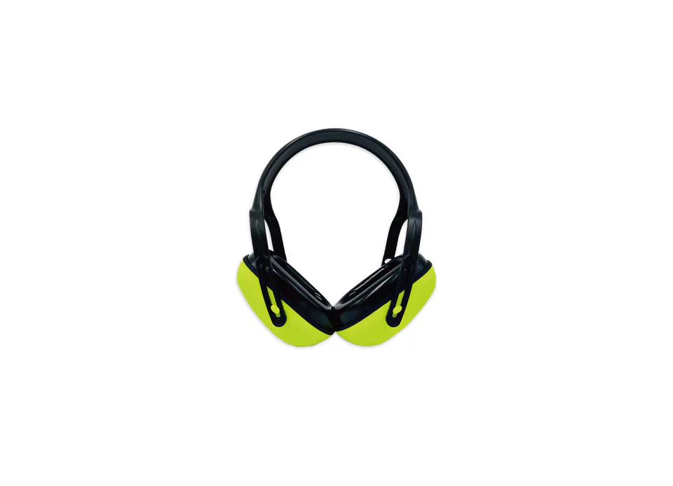 NBS3210 Basic Neckband Safety Earmuffs Yellow Hearing Protection