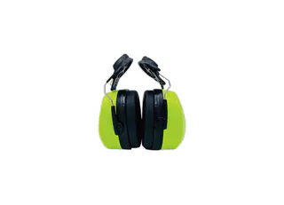 NBS32E09 Helmet Mounted Safety Earmuffs Fluorescent Green