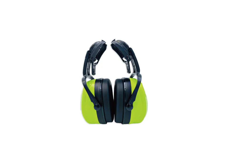 NBS32E12 Insulated Helmet Mounted Safety Earmuffs Fluorescent Green Hearing Protection