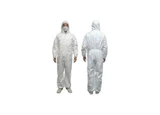 NBS4301TC White Reinforced Cool-Back Protective Coverall