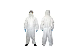 NBS4301TP White Bound Seam Protective Coverall