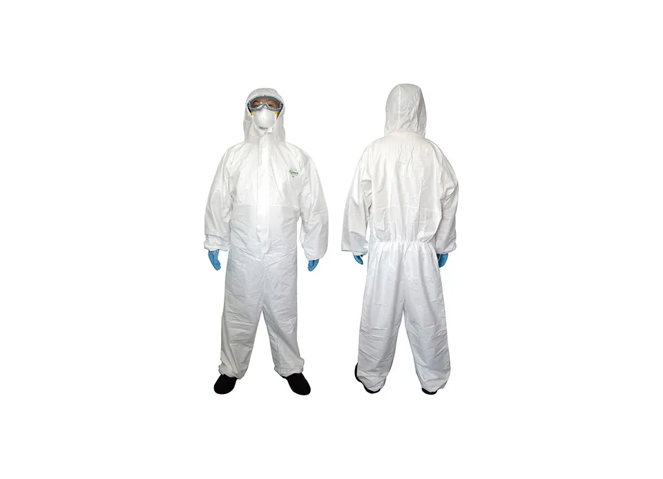 NBS4301TP White Bound Seam Protective Coverall Protective Clothing