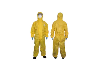 NBS4402TP Reinforced Double Flap Double Zipper Chemical Protective Coverall