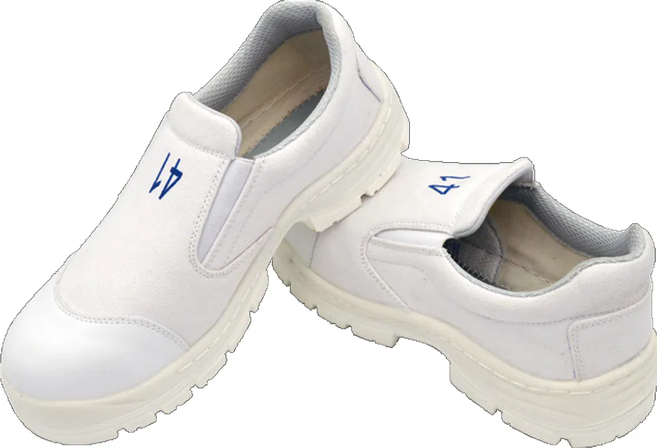 NBSAQX16 Radiation Control Area White Safety Shoes Radiation Control Area Supplies