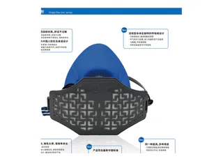 8102RN Series Single Cartridge Dust and Gas Half Face Respirator Set