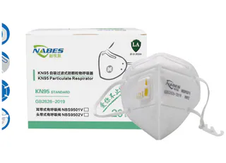 NBS9501V KN95 Folding Earloop Dust Mask with Exhalation Valve