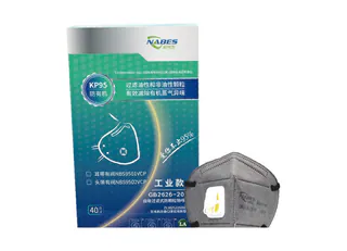 NBS9501VCP KP95 Folding Earloop with Valve Mask for Organic Vapor Odor Reduction
