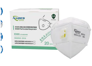 NBS9502V KN95 Folding Headband Dust Mask with Exhalation Valve