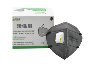 NBS9502VC+ Upgraded Activated Carbon Folding Headband Mask with Valve