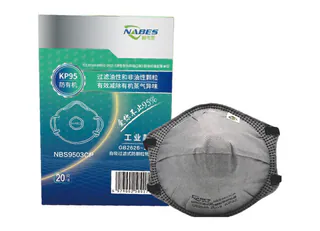 NBS9503CP KP95 Cup Headband Activated Carbon without Valve Mask for Organic Vapor Odor Reduction
