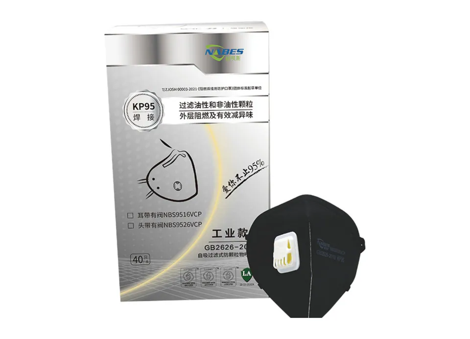 NBS9526VCP KP95 Folding Headband with Valve Mask for Welding Respirator Masks Respiratory Protection