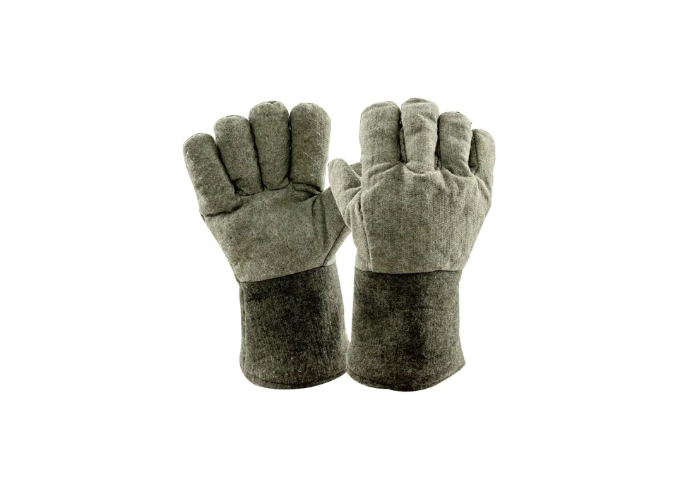 NBS5Y600PCS 10 Gauge 600g Natural White Reinforced Polyester-Cotton Work Gloves Safety Gloves